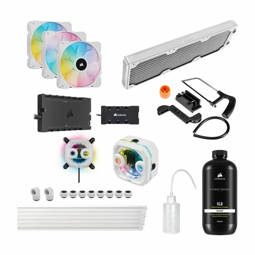 کیت خنک کننده مایع پردازنده Corsair Hydro X Series iCUE XH303i RGB Pro White