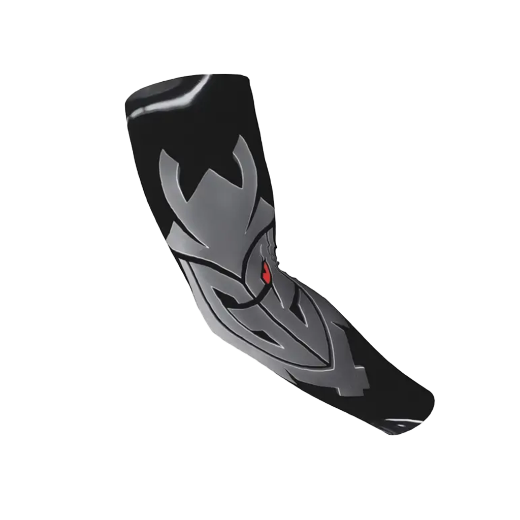 آرم اسلیو Wigenzo Geometric Print Elastic سیاه خاکستری